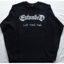 Entombed Left Hand Path Crew Neck Sweater Official Oversized Crewneck Sweatshirt Gildan Without a Hood Männer Ohne Kapuze