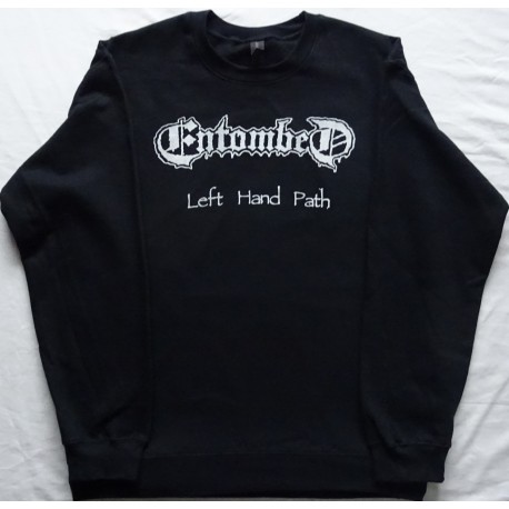 Entombed Left Hand Path Crew Neck Sweater Official Oversized Crewneck Sweatshirt Gildan Without a Hood Männer Ohne Kapuze
