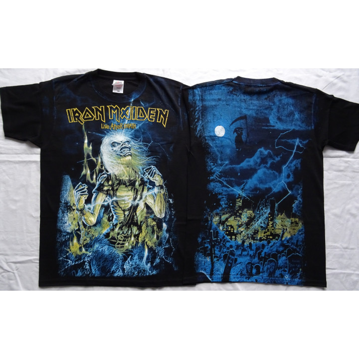Iron Maiden Live After Death Officially Licensed T-Shirt All-Over Print Celebrating 40 years of Live After Death Real Photo