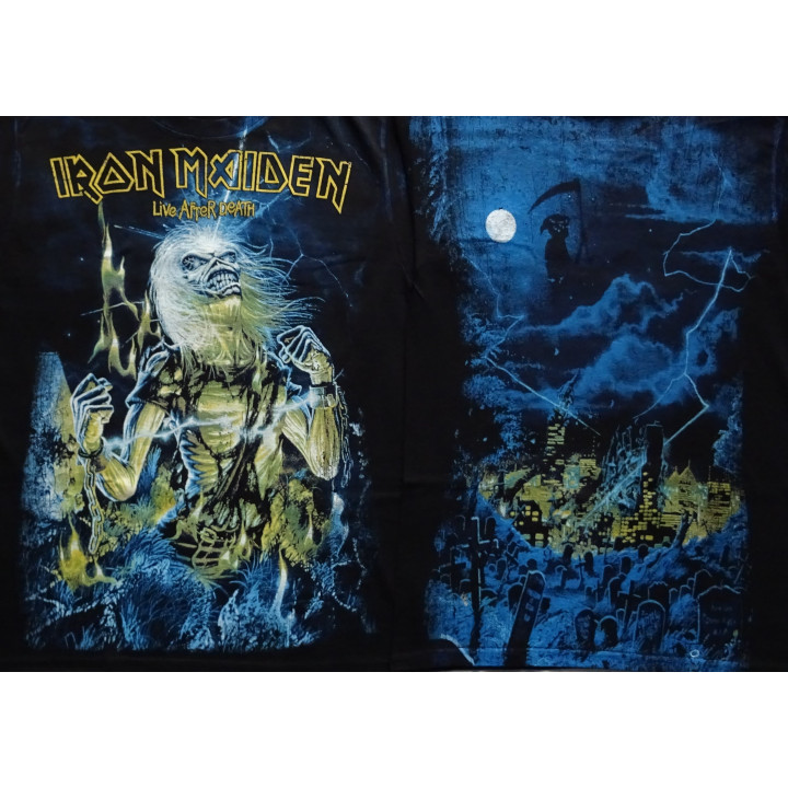 Iron Maiden Live After Death Officially Licensed T-Shirt All-Over Print Celebrating 40 years of Live After Death Real Photo