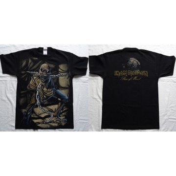 Iron Maiden Piece of Mind Officially Licensed T-Shirt All-Over Print Celebrating 43 years of album Piece of Mind Real Photo T-Sh