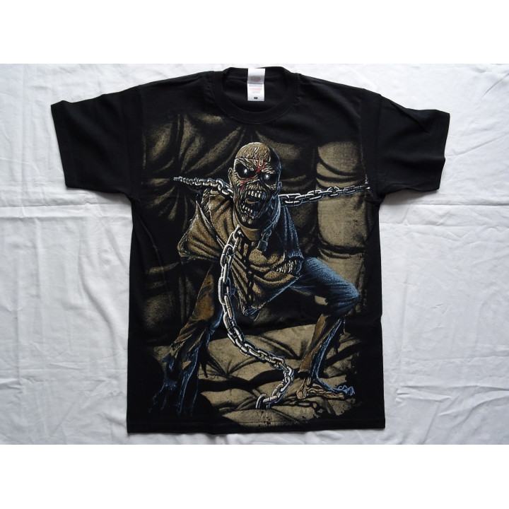 Iron Maiden Piece of Mind Officially Licensed T-Shirt All-Over Print Celebrating 43 years of album Piece of Mind Real Photo T-Sh