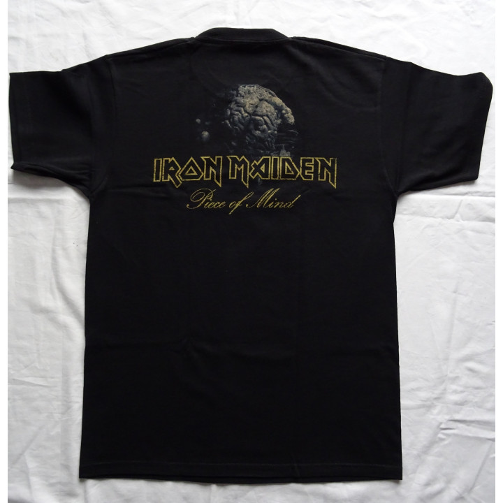 Iron Maiden Piece of Mind Officially Licensed T-Shirt All-Over Print Celebrating 43 years of album Piece of Mind Real Photo T-Sh