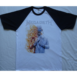Megadeth Last Album Flame Vic Official Baseball T-Shirt Free Shipping 