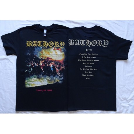 Bathory Blood Fire Death Official T-Shirt Quorthon Seth Legend of Black Metal 
