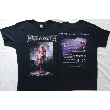 Megadeth Countdown to Extinction Official T-Shirt Officiall Merchandise 