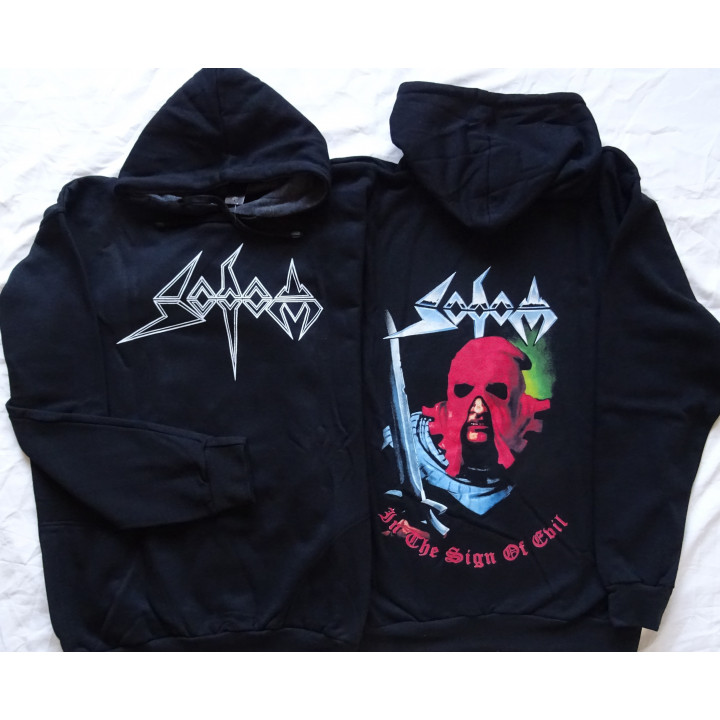 Sodom In The Sign Of Evil Official Hoodie Kapuzenjacke Classic German Teutonic Old Thrash Black Metal 