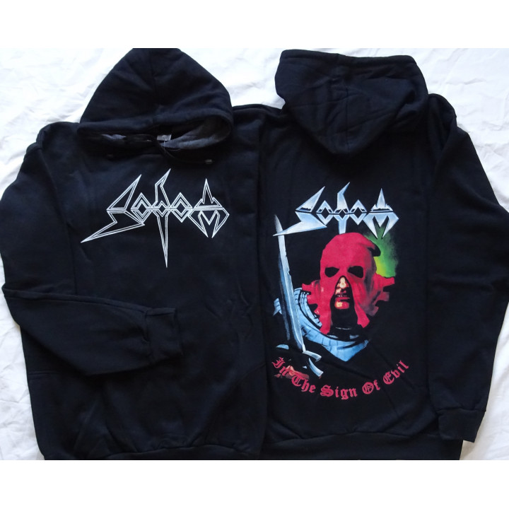 Sodom In The Sign Of Evil Official Hoodie Kapuzenjacke Classic German Teutonic Old Thrash Black Metal 
