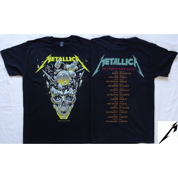 Metallica Free Shipping Official T-Shirt M72 World Tour 2026 The Tour Returns to Europe! Metallica 72 Seasons M72