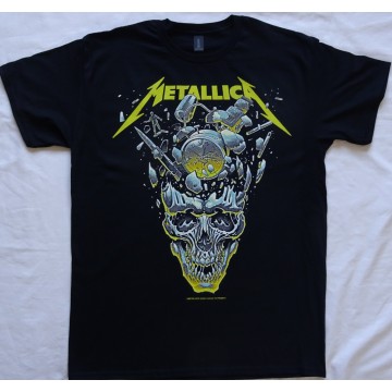 Metallica Free Shipping Official T-Shirt M72 World Tour 2026 The Tour Returns to Europe! Metallica 72 Seasons M72