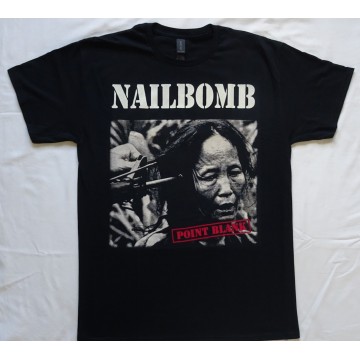 Nailbomb Point Blank Free Shipping Official T-Shirt Kostenloser Versand Sepultura Cavalera Conspiracy, Soulfly Thrash Industrial