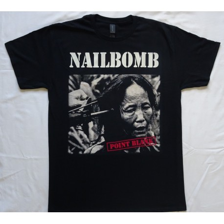 Nailbomb Point Blank Free Shipping Official T-Shirt Kostenloser Versand Sepultura Cavalera Conspiracy, Soulfly Thrash Industrial