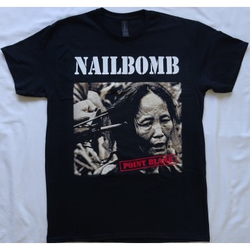 Nailbomb Point Blank Free Shipping Official T-Shirt Kostenloser Versand Sepultura Cavalera Conspiracy, Soulfly Thrash Industrial