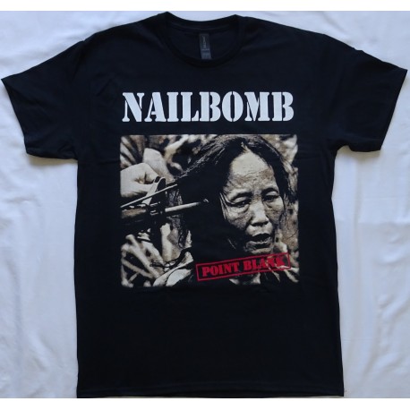 Nailbomb Point Blank Free Shipping Official T-Shirt Kostenloser Versand Sepultura Cavalera Conspiracy, Soulfly Thrash Industrial