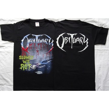 Obituary Slowly We Rot Free Shipping Official T-Shirt Florida Death Metal Classic From the Death Metal 