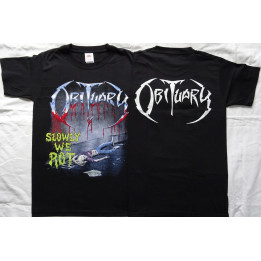 Obituary Slowly We Rot Free Shipping Official T-Shirt Florida Death Metal Classic From the Death Metal 
