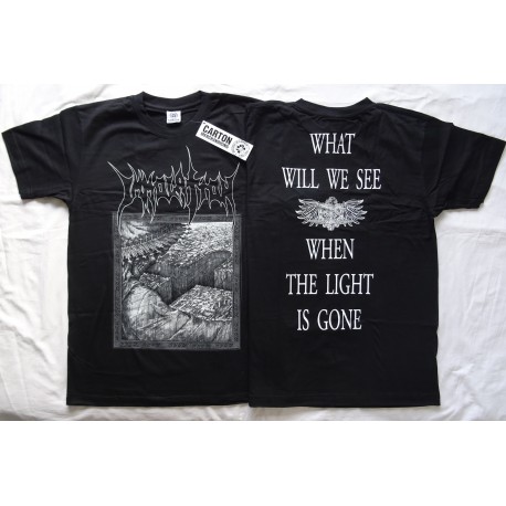 Immolation The Distorting Light Official T-Shirt Atonement Album What Will We See When The Light is Gone