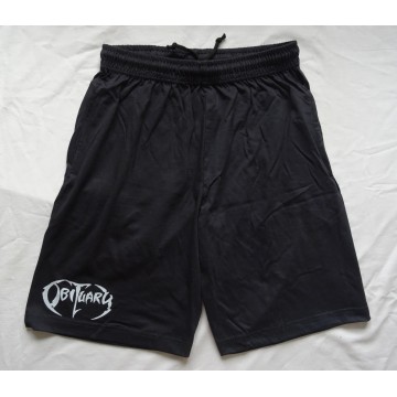 Obituary Black Shorts with White Obituary Logo Size M Imported from the U.S.A. Florida Death Metal