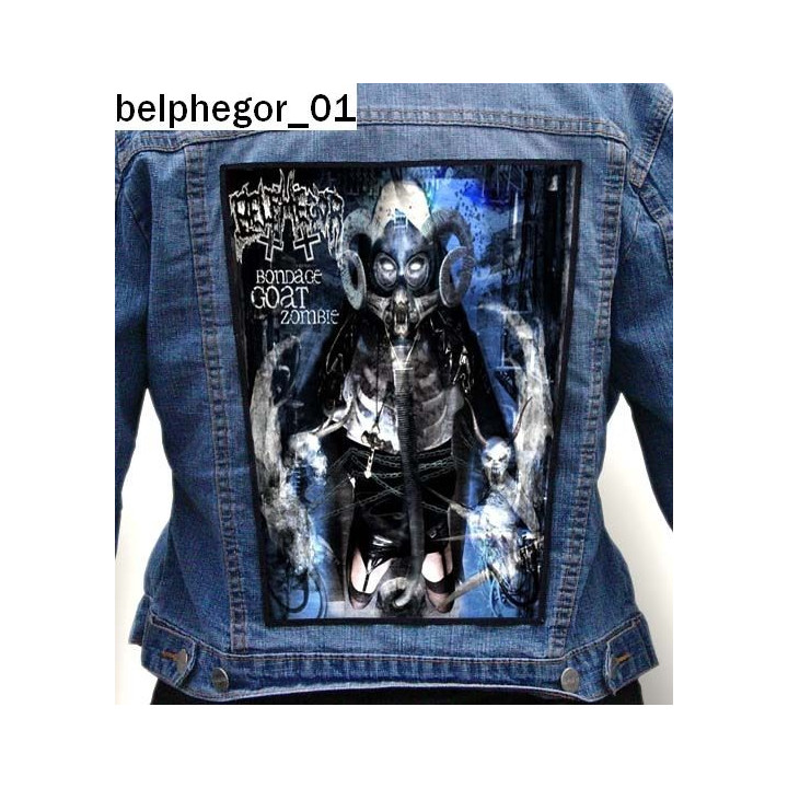 Belphegor Backpatch Giant BackPatch Black Metal Rückenaufnäher Aufnäher 