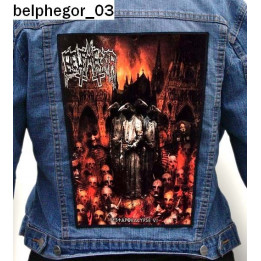 Belphegor Backpatch Giant BackPatch Black Metal Rückenaufnäher Aufnäher 