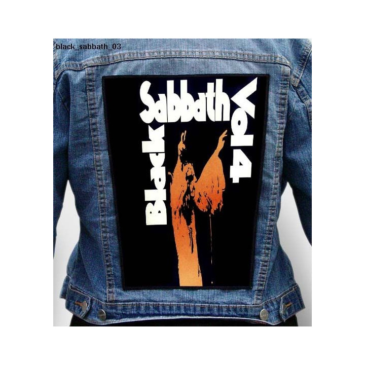Black Sabbath Backpatch Giant Back Patch Rückenaufnäher Aufnäher 