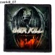OverKill Patch Over Kill Backpatch Rückenaufnäher Aufnäher