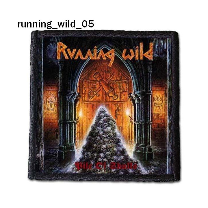 Running Wild Patch Backpatch Rückenaufnäher Aufnäher Old Skull Heavy Metal Power Metal Pirate Metal