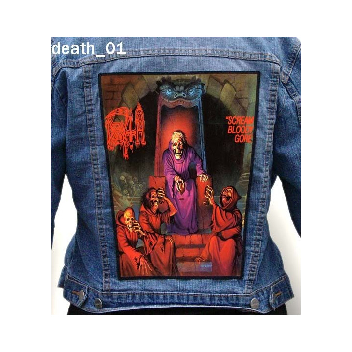Death Backpatch Giant Back Patch Rückenaufnäher Aufnäher Death Metal