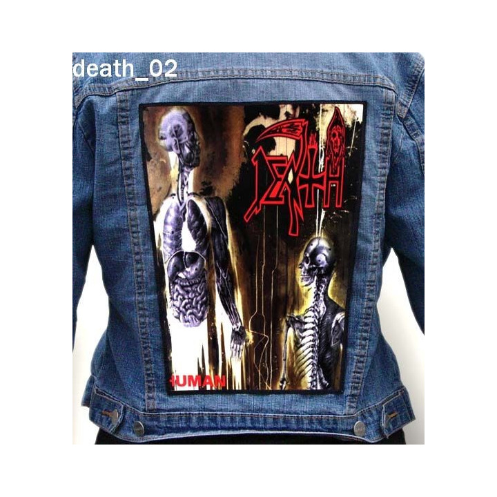 Death Backpatch Giant Back Patch Rückenaufnäher Aufnäher Death Metal