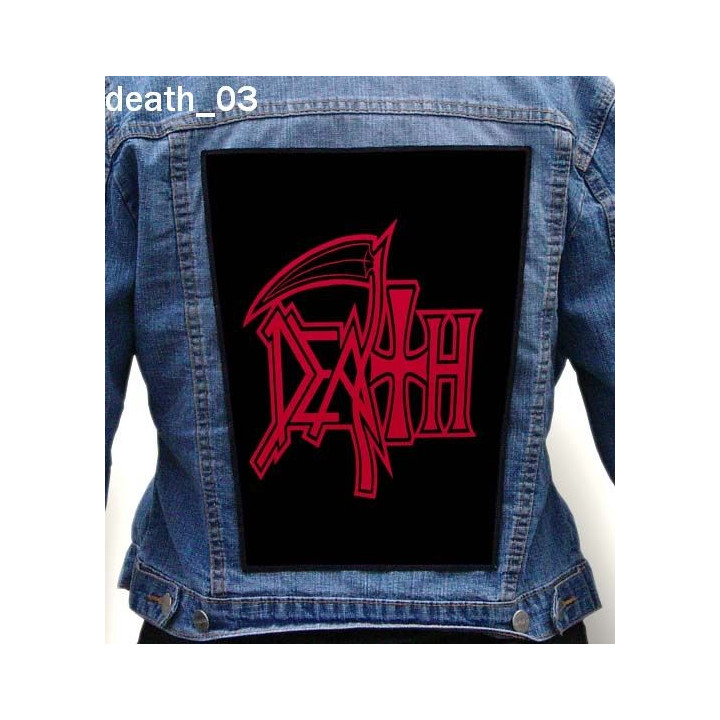 Death Backpatch Giant Back Patch Rückenaufnäher Aufnäher Death Metal