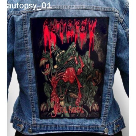 Autopsy Backpatch Patch Giant Back Patch Rückenaufnäher Aufnäher 