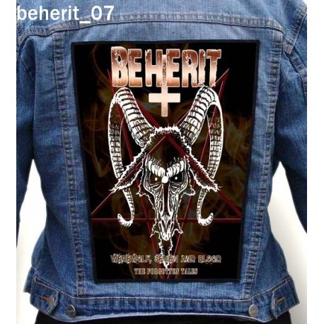BEHERIT BIG BACK PATCH