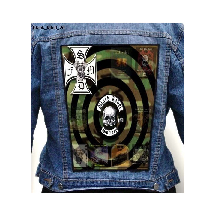 Black Label Society Backpatch Giant Back Patch Rückenaufnäher Aufnäher