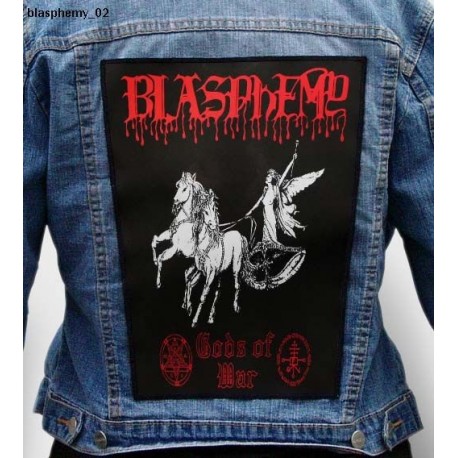 Blasphemy Fucking Old Black Metal Giant Back Patch Rückenaufnäher Aufnäher