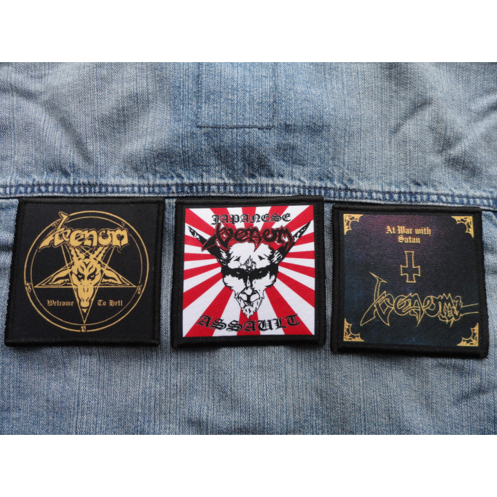 Venom At War With Satan Patch Backpatch Rückenaufnäher Aufnäher