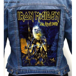 Iron Maiden Live After Death Backpatch Live Album Giant Back Patch RückenAufnäher Aufnäher