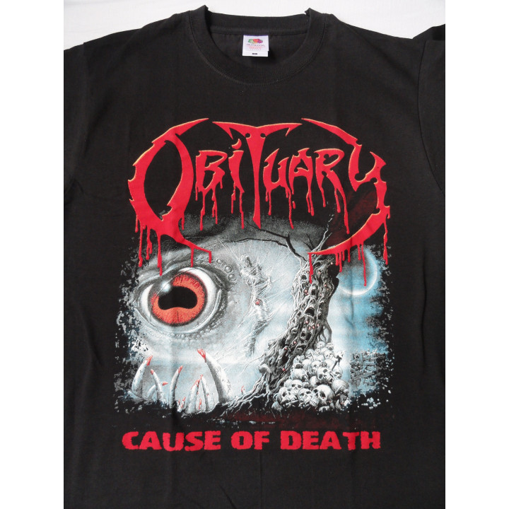 OBITUARY Cause Of Death OFFICIAL ORIGINAL T-SHIRT