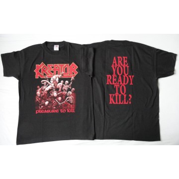 KREATOR PLEASURE TO KILL OFFICIAL ORIGINAL T-SHIRT 