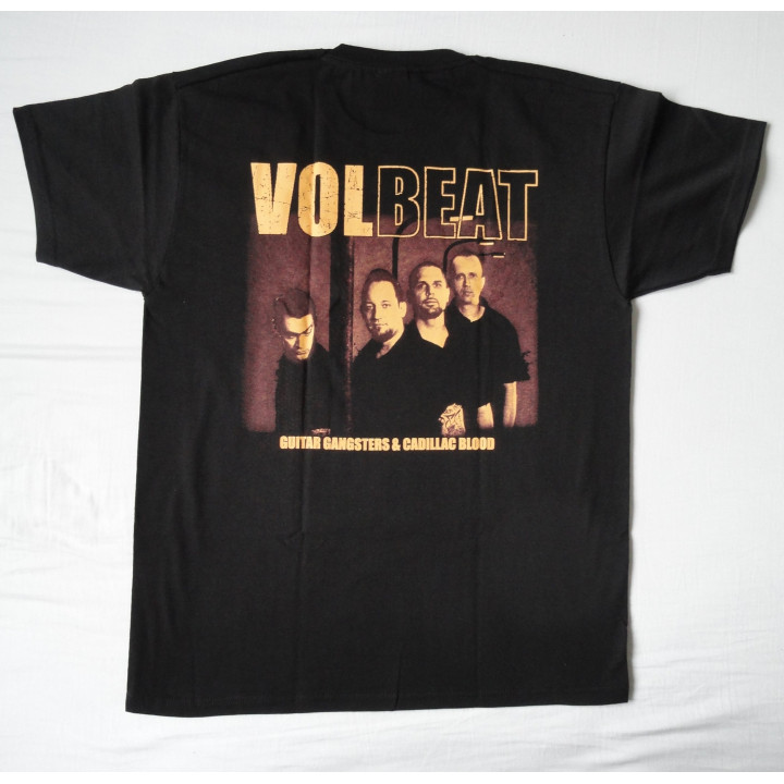 Volbeat T-Shirt Free Shipping Guitar Gangsters & Cadillac Blood Official Original T-Shirt REAL PHOTO ! (NO PHOTO SHOP)
