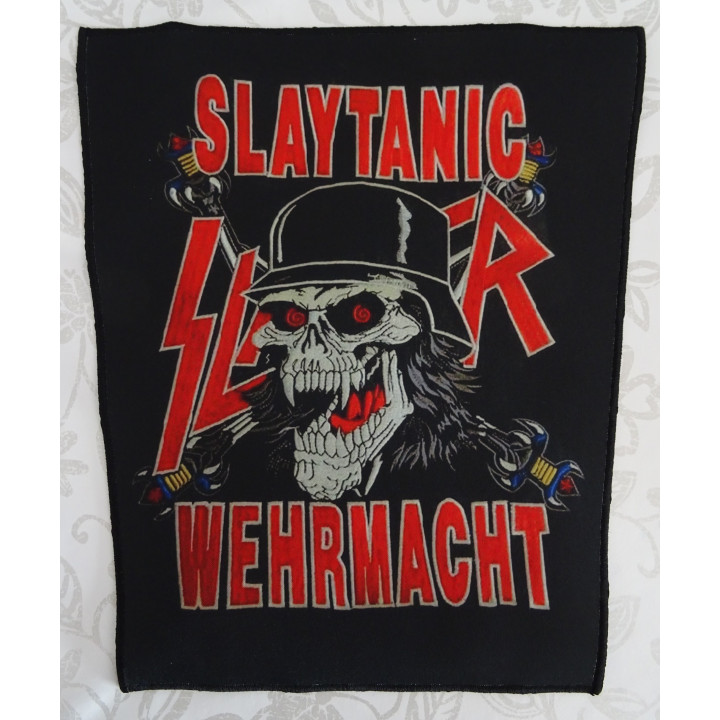 Slayer Slaytanic Wehrmacht Total Cult Thrash Metal Backpatch Giant Back Patch Rückenaufnäher Aufnäher