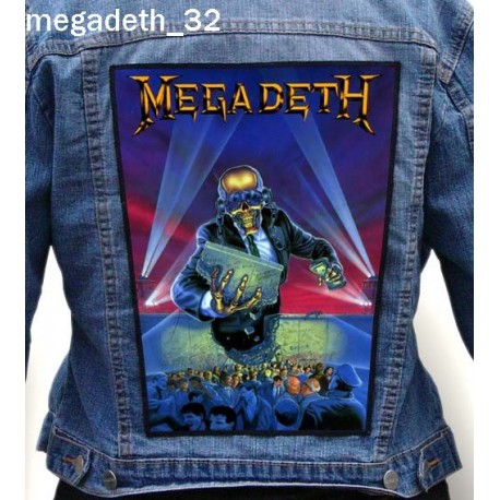 MEGADETH BIG BACK PATCH - heavymetalshop.com.pl