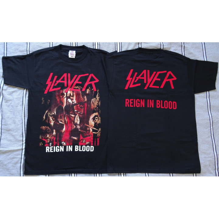 Slayer Regin in Blood Official T-Shirt Angel of Death Slaytanic Wehrmacht Thrash Metal 1986 