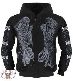 INCANTATION OFFICIAL ZIPPER HOODIE ,,DELIVERANCE,, TWENTY FIVE YEARS OF DEATH FUCKING METAL