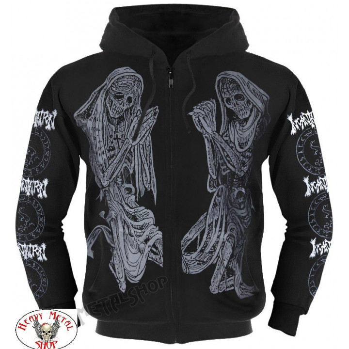 INCANTATION OFFICIAL ZIPPER HOODIE ,,DELIVERANCE,, TWENTY FIVE YEARS OF DEATH FUCKING METAL
