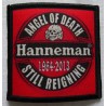 HANNEMAN ANGEL OF DEATH STILL REIGNING 1964 - 2013 RED TRIBUTE PATCH SLAYER 