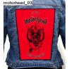 Motörhead Backpatch Giant Back Patch Rückenaufnäher Aufnäher