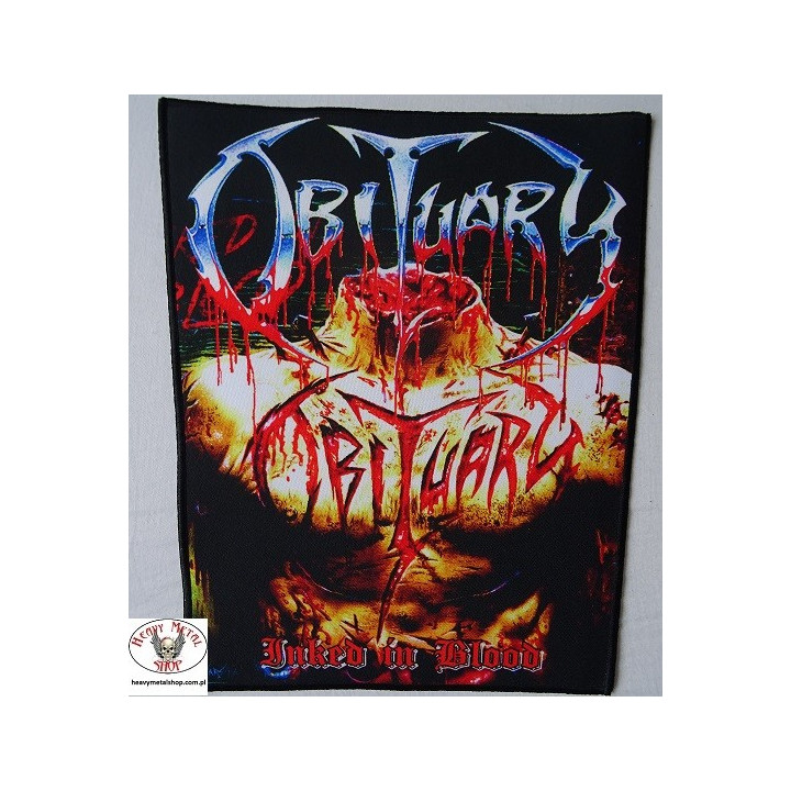 OBITUARY Inked in Blood Backpatch Giant Back Patch Rückenaufnäher Aufnäher