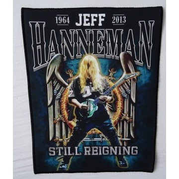 Slayer Jeff Hanneman Still Reigning Tribute Backpatch Giant Backpatch Rückenaufnäher Aufnäher Reign In Blood