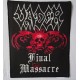 Vader Final Massacre Backpatch Giant Back Patch Rückenaufnäher Aufnäher