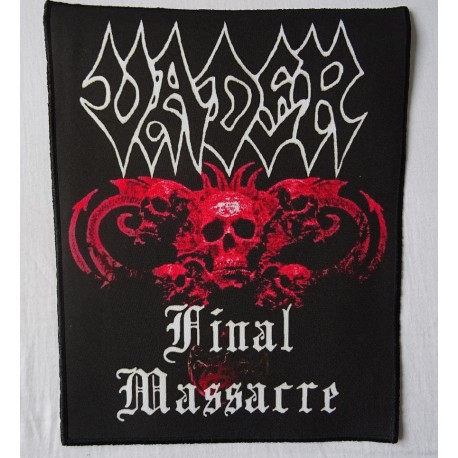 Vader Final Massacre Backpatch Giant Back Patch Rückenaufnäher Aufnäher
